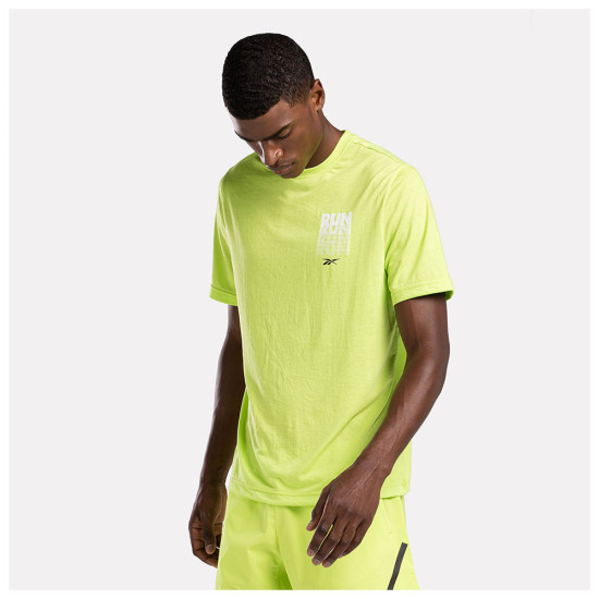 Reebok Ανδρική κοντομάνικη μπλούζα Run Graphic SS Tee Reebok Ανδρική κοντομάνικη μπλούζα Run Graphic SS Tee